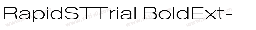 RapidSTTrial BoldExt字体转换